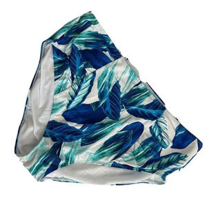 Rachel Roy High Waisted bikini bottoms plus size 3X Swimwear Beach Summer Blue